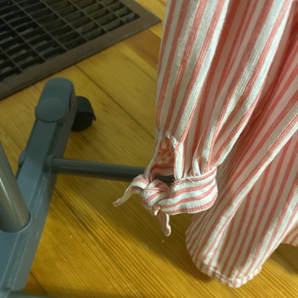 Max Studio white pink stripe 1X top - Picture 3 of 7